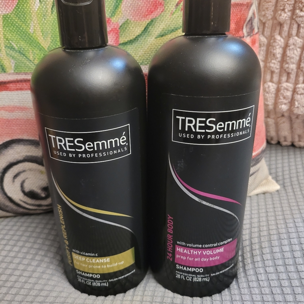 2 Tresemme 28 oz. Healthy Volume and Deep cleanse.